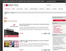 Tablet Screenshot of comm-tec.de