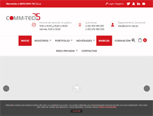 Tablet Screenshot of comm-tec.es